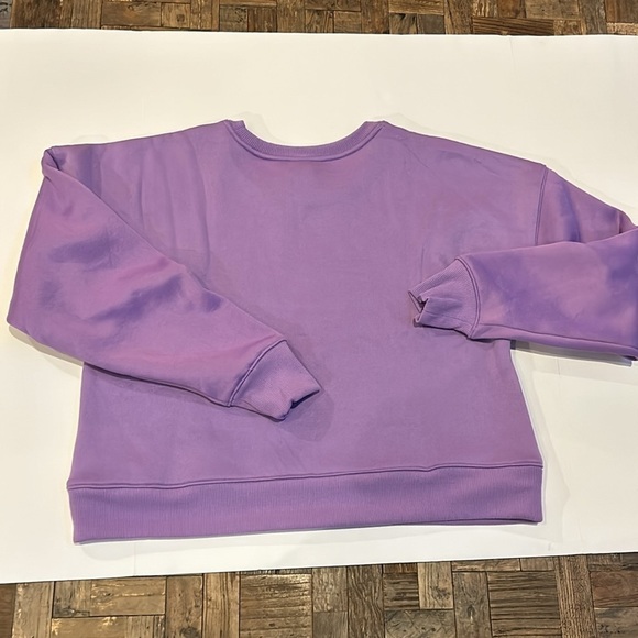 Love & Sports Purple Sweatshirt Size Medium NWT - Picture 7 of 8